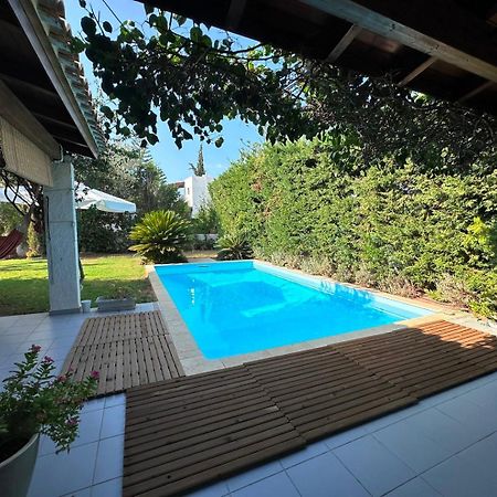 Villa Amy With A Pool In Porto Hydra By Goutos Properties Thermisia Bagian luar foto